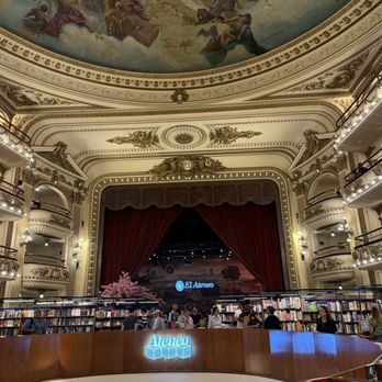 El Ateneo - Café in the back by the old stage - Libraries Near Me - Buenos Aires, C