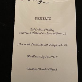 Ruby Ladle - September 2025 dessert menu - Food Near Me - Corpus Christi, Texas Ruby Ladle - September 2025 dessert menu - Food Near Me - Corpus Christi, Texas