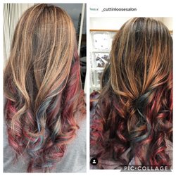 Cuttin Loose Salon - Peek-a-Boo Highlights done by Layles.