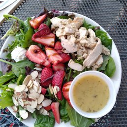 Goat Cheese Chicken Strawberry salad