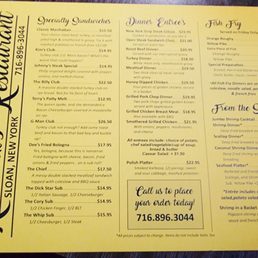 Kiebzak's Restaurant Menu Kiebzak's Restaurant Menu