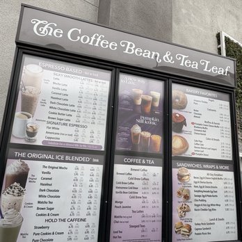 The Coffee Bean & Tea Leaf - Menu 10/2025 - Coffee & Tea Near Me - Riverside, California The Coffee Bean & Tea Leaf - Menu 10/2025 - Coffee & Tea Near Me - Riverside, California