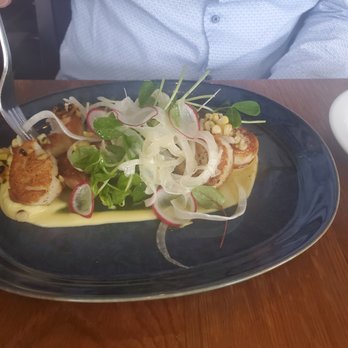 Abruzzi - Scallops with pork belly. - Italian Near Me - London, Ontario