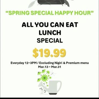 Hello Sushi - $20 special happy hour - Sushi Bars Near Me - Fullerton, California Hello Sushi - $20 special happy hour - Sushi Bars Near Me - Fullerton, California