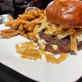 Kuma's Corner - Belmont - Plague Bringer with fries - Burgers Near Me - Chicago, Illinois