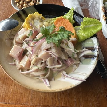 Peruvian Corner Hawaii - Ceviche Classico hamachi spyci - Peruvian Near Me - Waialua, Hawaii