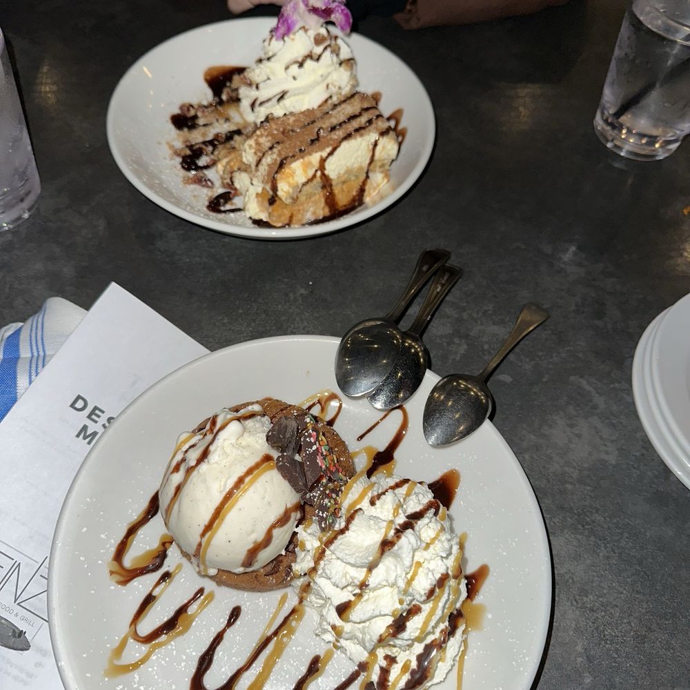 Finz Seafood & Grill - PUMPKIN PIE TIRAMISU & WARM CHOCOLATE COOKIE PIE - Seafood Near Me - Salem, Massachusetts Finz Seafood & Grill - PUMPKIN PIE TIRAMISU & WARM CHOCOLATE COOKIE PIE - Seafood Near Me - Salem, Massachusetts
