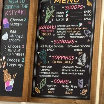 Sugar Koi - Menu - Ice Cream & Frozen Yogurt Near Me - Cary, North Carolina