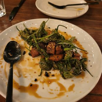 Benchmark - Crispy Pork Belly and Shishitos - New American Near Me - Santa Ana, California