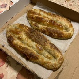 two pastries in a box