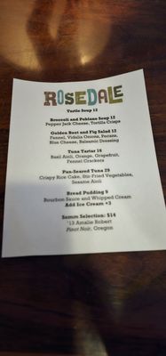 Menu photo 1 Rosedale New Orleans, LA Menu photo 1 Rosedale New Orleans, LA