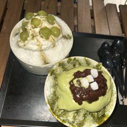 Green Grape Bingsoo / Matcha Bingsoo (both share sizes)