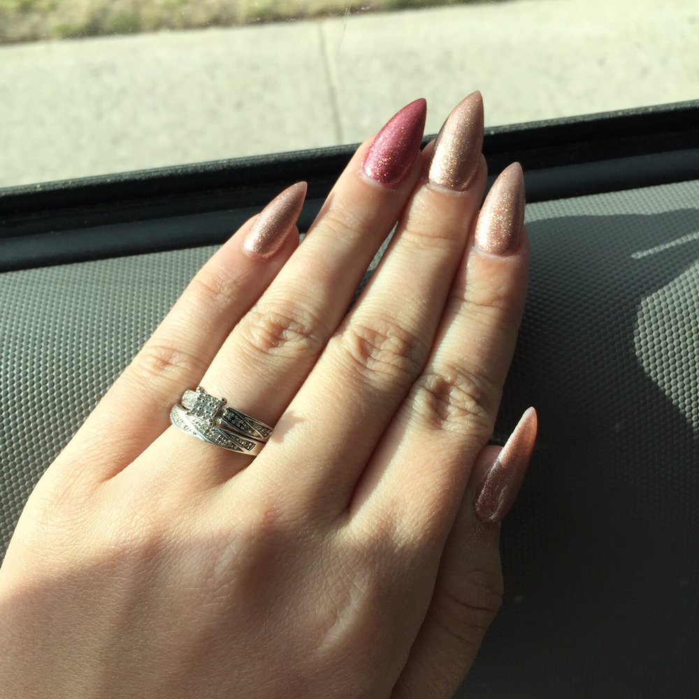 Hollywood Nails - Gel full set stiletto nails - Nail Salons Near Me - Reno, Nevada Hollywood Nails - Gel full set stiletto nails - Nail Salons Near Me - Reno, Nevada