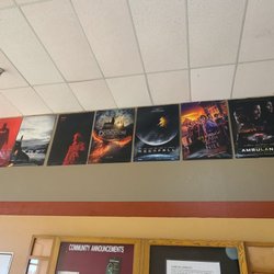 Cinemark Cinema 4 - Wqll of posters of upcoming movies