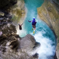 Highland Adventures - The first jump in Kanla-ob River, Alegria, Cebu