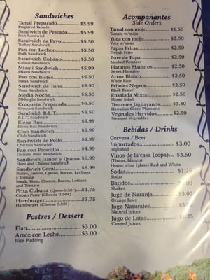 Menu photo 3 Coral Restaurant Cafeteria Miami, FL Menu photo 3 Coral Restaurant Cafeteria Miami, FL