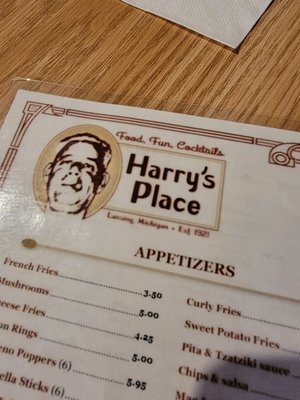 Menu photo 1 Harry's Place Lansing, MI Menu photo 1 Harry's Place Lansing, MI