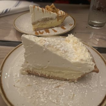 Monkeypod Kitchen - Coconut cream pie and Banana cream pie - New American Near Me - Lahaina, Hawaii