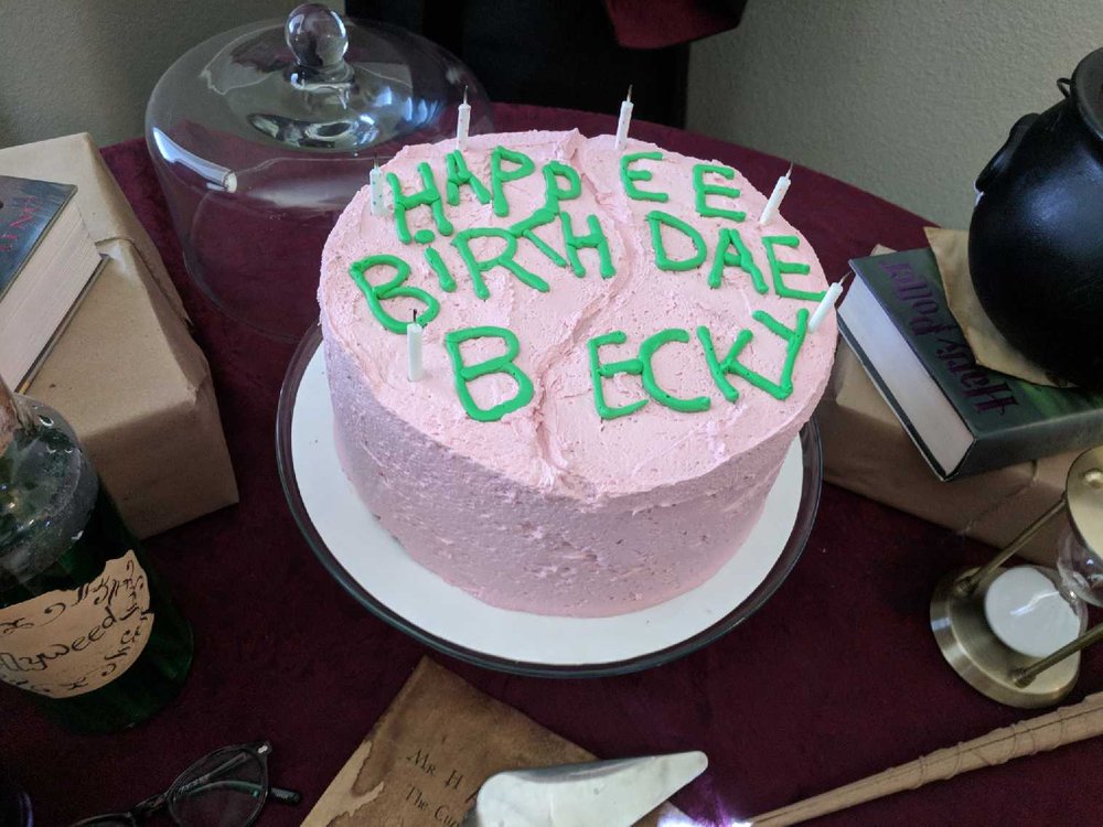 Harry Potter Themed Cake From The Movie It Was Perfect Yelp