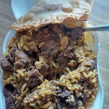 Celia's Restaurant - Rice with beef and an empanada. Yum! - Spanish Near Me - New Bedford, Massachusetts