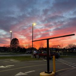 Jaggers - Parking lot view at exit with bonus sunset
