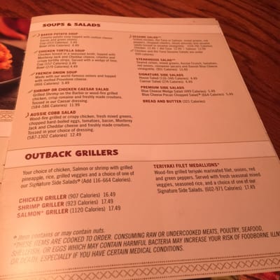 Menu photo 8 Outback Steakhouse Buena Park, CA Menu photo 8 Outback Steakhouse Buena Park, CA