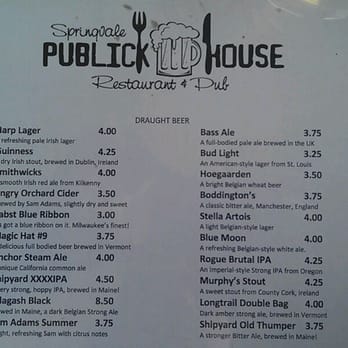 Springvale Publick House - Great draft beer selection that is always changing. - Pubs Near Me - Springvale, Maine