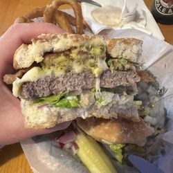 Sand Bar - Broccoli smash bacon burger