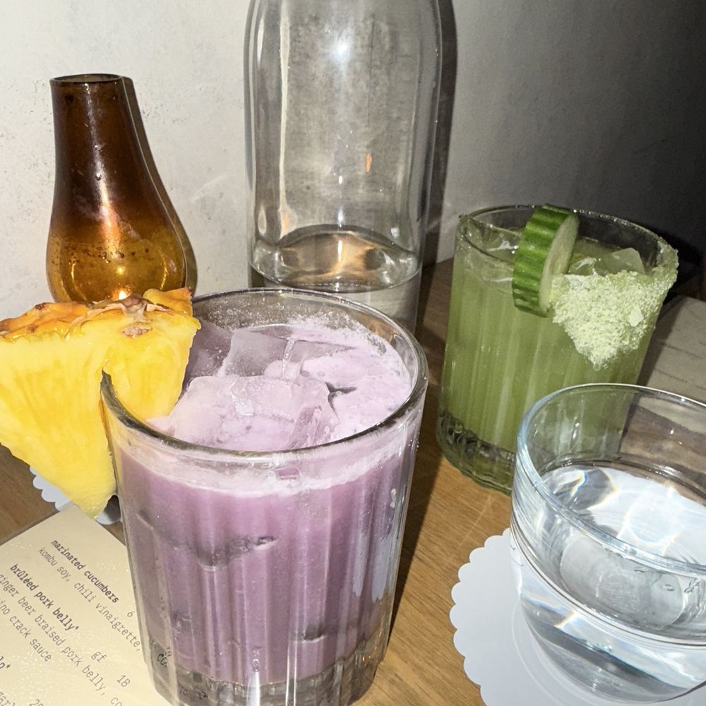 In Between Days - ube mock and sake mule - Cocktail Bars Near Me - St. Petersburg, Florida In Between Days - ube mock and sake mule - Cocktail Bars Near Me - St. Petersburg, Florida