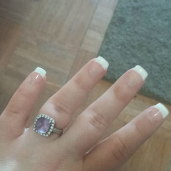 Forever Nails - Acrylic white tip with gel coat. - Nail Salons Near Me - Vista, California Forever Nails - Acrylic white tip with gel coat. - Nail Salons Near Me - Vista, California