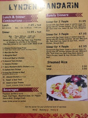 Menu photo 5 Lynden Mandarin Chinese Restaurant Lynden, WA Menu photo 5 Lynden Mandarin Chinese Restaurant Lynden, WA