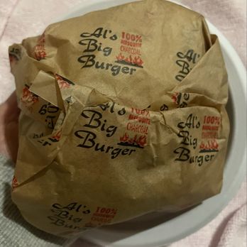 Al's Big Burger - My Lettuce Wrapped Burger nicely packaged so it would g leak - Burgers Near Me - Albany, California Al's Big Burger - My Lettuce Wrapped Burger nicely packaged so it would g leak - Burgers Near Me - Albany, California