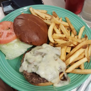 Emily's Pancake House - Mushroom and swiss cheeseburger. YUM - Breakfast & Brunch Near Me - Beach Park, Illinois Emily's Pancake House - Mushroom and swiss cheeseburger. YUM - Breakfast & Brunch Near Me - Beach Park, Illinois