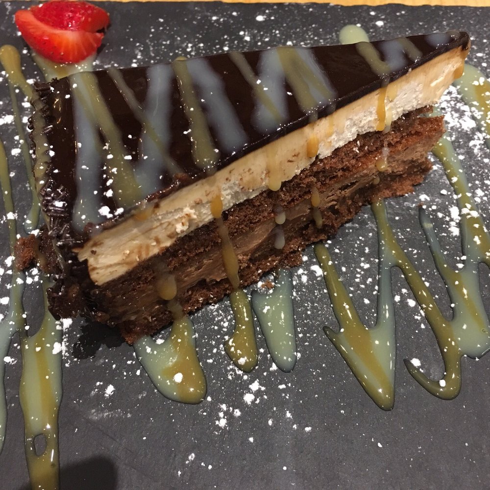 Lucia Pizzeria - Hazelnut chocolate mousse cake - get it!! It's delicious!! - Pizza Near Me - Miami, Florida Lucia Pizzeria - Hazelnut chocolate mousse cake - get it!! It's delicious!! - Pizza Near Me - Miami, Florida