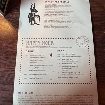 McMenamins Tavern & Pool - Menu September 2023 - Bars Near Me - Portland, Oregon