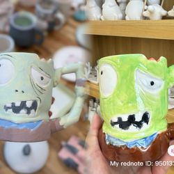 Hello Pottery - Before and after glazing & firing