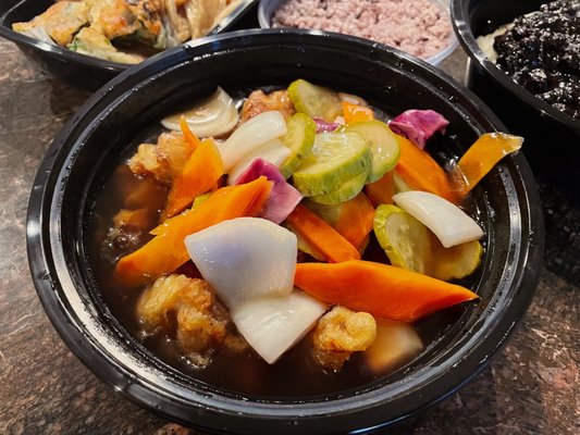 Korean Bamboo teriyaki & bunsik by null