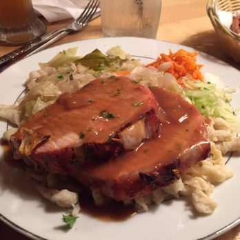 Bavarian Brauhaus - Roasted pork with gray and spätzle - German Near Me - Bryan, Texas Bavarian Brauhaus - Roasted pork with gray and spätzle - German Near Me - Bryan, Texas