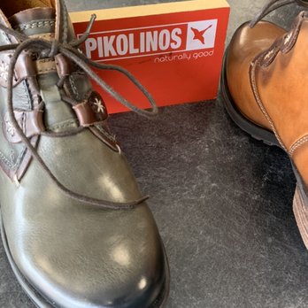 Republic Shoes - Women's "Pikolino's" Green/Cognac Lace-Up Boots. - Shoe Stores Near Me - Denver, Colorado Republic Shoes - Women's "Pikolino's" Green/Cognac Lace-Up Boots. - Shoe Stores Near Me - Denver, Colorado