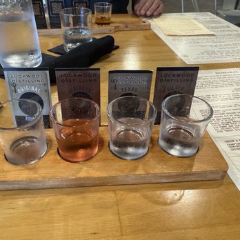 Lockwood Distilling - Vodka Gin flight - Distilleries Near Me - Richardson, Texas