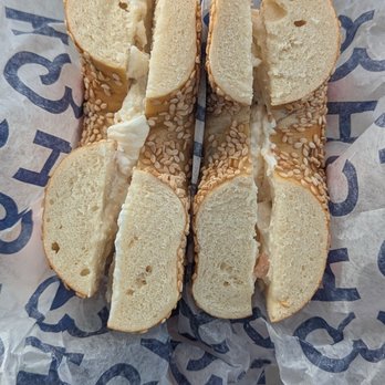 H & H Bagels - $7.72 lox spread so thin...some areas no schmear -- absolutely not NYC style - Bagels Near Me - Santa Monica, California H & H Bagels - $7.72 lox spread so thin...some areas no schmear -- absolutely not NYC style - Bagels Near Me - Santa Monica, California