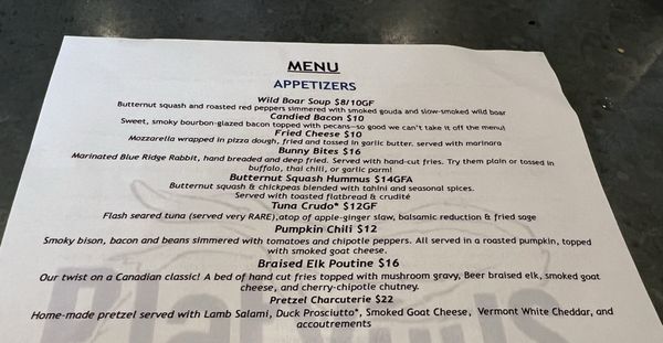 Menu photo 1 Platypus and Gnome Wilmington, NC Menu photo 1 Platypus and Gnome Wilmington, NC