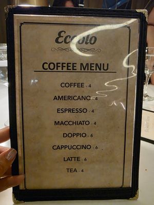 Menu photo 2 Eccolo Italian Restaurant New York, NY Menu photo 2 Eccolo Italian Restaurant New York, NY