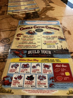 Menu photo 7 Willie's Boil House New Orleans, LA Menu photo 7 Willie's Boil House New Orleans, LA