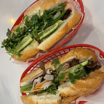 I Luv Pho - A19. Banh Mi Ga Nuong (top) & A18. Banh Mi Thit Nuong (bottom) - Vietnamese Near Me - Doraville, Georgia