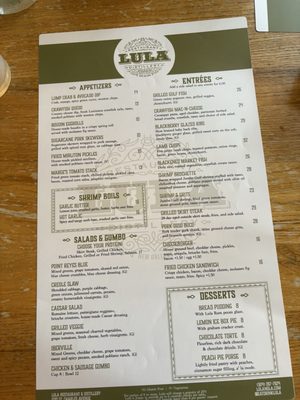 Menu photo 4 Lula Restaurant Distillery New Orleans, LA