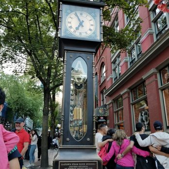 Gastown Steam Clock - Waiting for the steam clock to sound its whistles on the hour - Landmarks & Historical Buildings Near Me - Vancouver, British Columbia