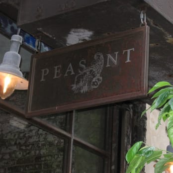Peasant - the sign outside - Italian Near Me - New York, New York