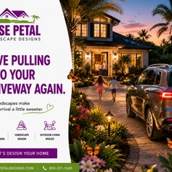 Rose Petal Landscape Designs - Let us help you give your yard curb appeal so you love pulling into your driveway.