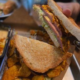 Fried Bologna Sandwich